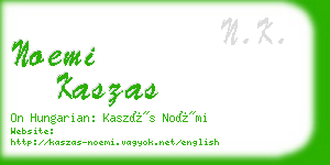 noemi kaszas business card